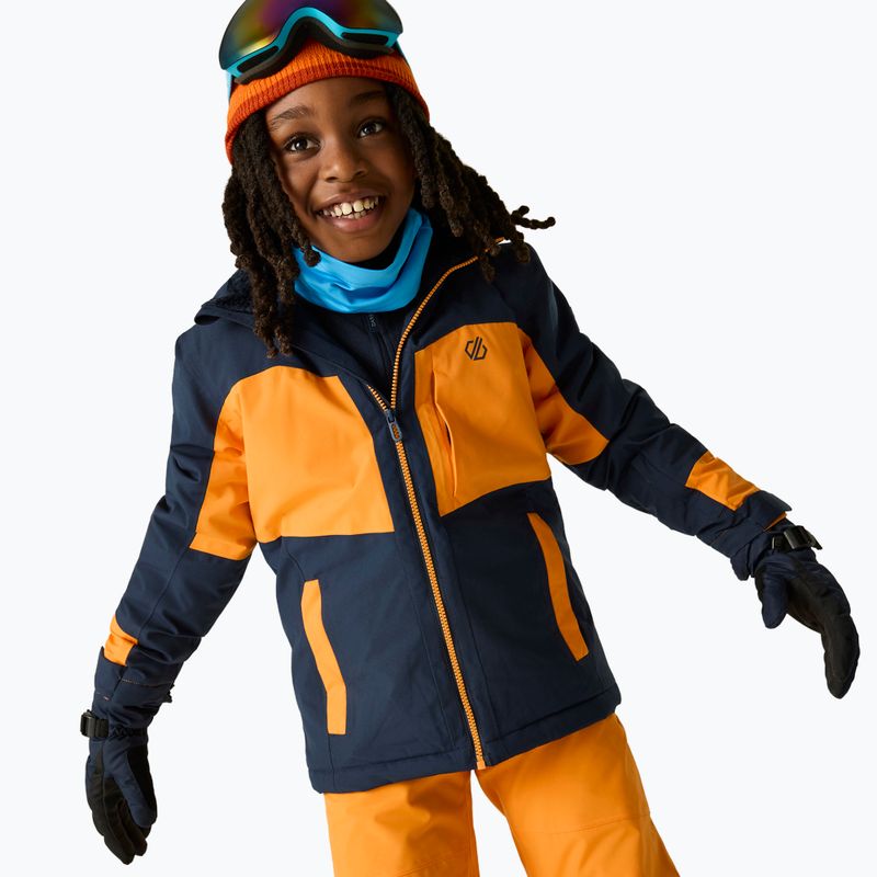 Detská lyžiarska bunda Dare2B Rip It Jacket navy/electric orange 4