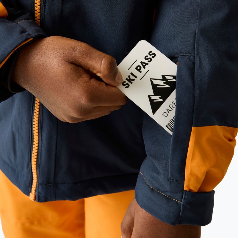 Detská lyžiarska bunda Dare2B Rip It Jacket navy/electric orange 8