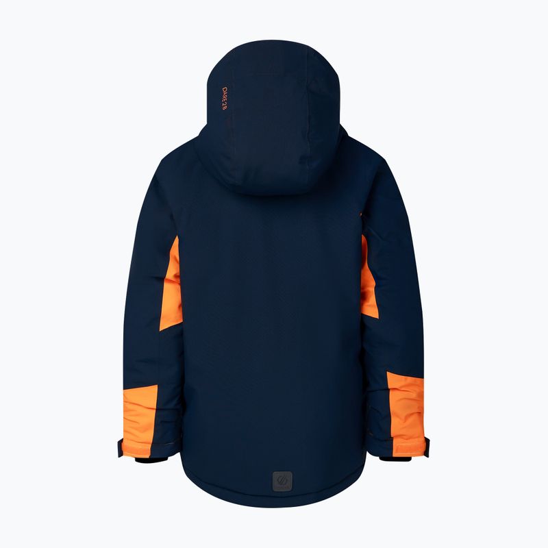 Detská lyžiarska bunda Dare2B Rip It Jacket navy/electric orange 10