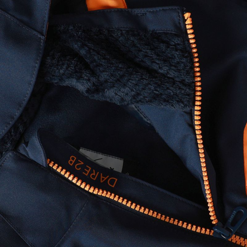 Detská lyžiarska bunda Dare2B Rip It Jacket navy/electric orange 12