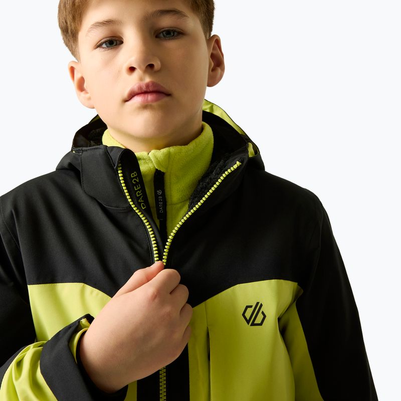 Detská lyžiarska bunda Dare2B Rip It Jacket black/wild lime 5