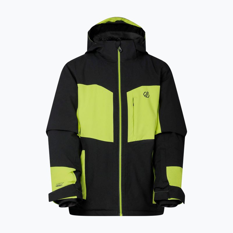 Detská lyžiarska bunda Dare2B Rip It Jacket black/wild lime 10
