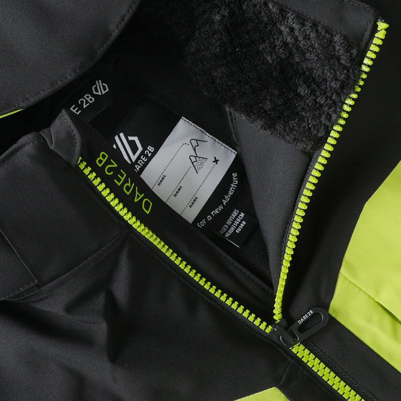 Detská lyžiarska bunda Dare2B Rip It Jacket black/wild lime 13