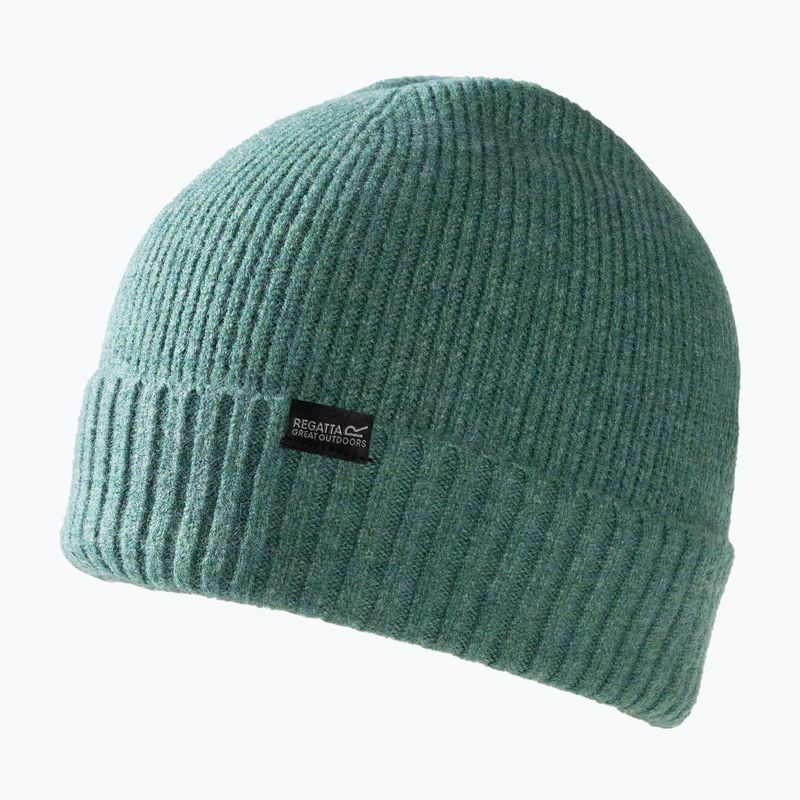 Dámska zimná čiapka REGATTA Ribbed Basic dark forest green 2
