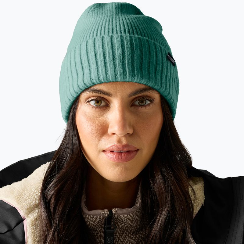 Dámska zimná čiapka REGATTA Ribbed Basic dark forest green 3