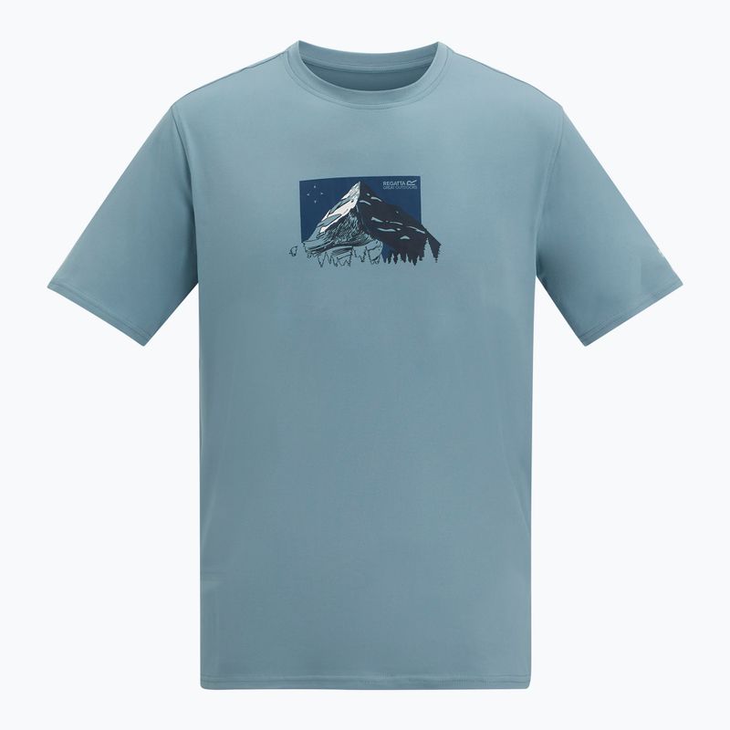 Pánske trekingové tričko REGATTA Fingal Stretch dusky blue 6