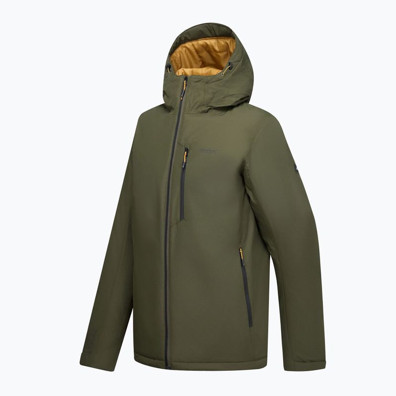 Pánska nepremokavá bunda REGATTA Allston dark khaki/wood brown 12