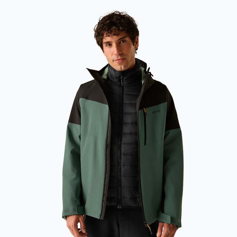 Pánska bunda 3v1 REGATTA Wentwood 3in1 dark forest green/black 4