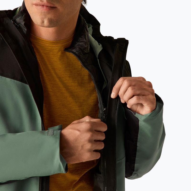 Pánska bunda 3v1 REGATTA Wentwood 3in1 dark forest green/black 7