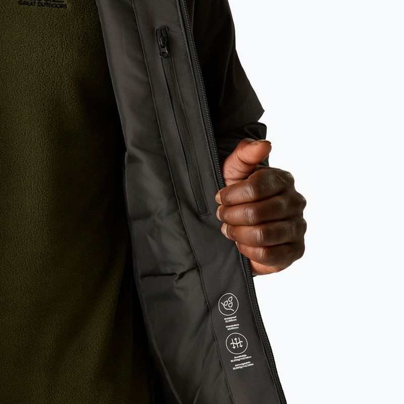 Pánska nepremokavá bunda Regatta Highton Stretch Padded Jacket ash/black 8