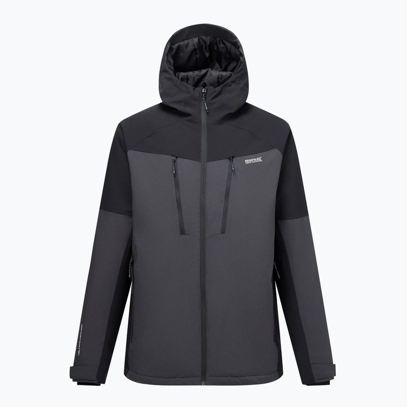 Pánska nepremokavá bunda Regatta Highton Stretch Padded Jacket ash/black 10