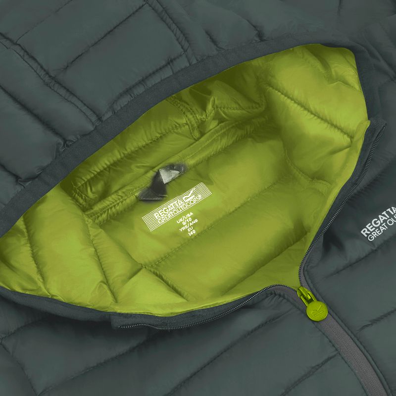 Detská zateplená bunda REGATTA Lofthouse dark forest green/wild lime 16