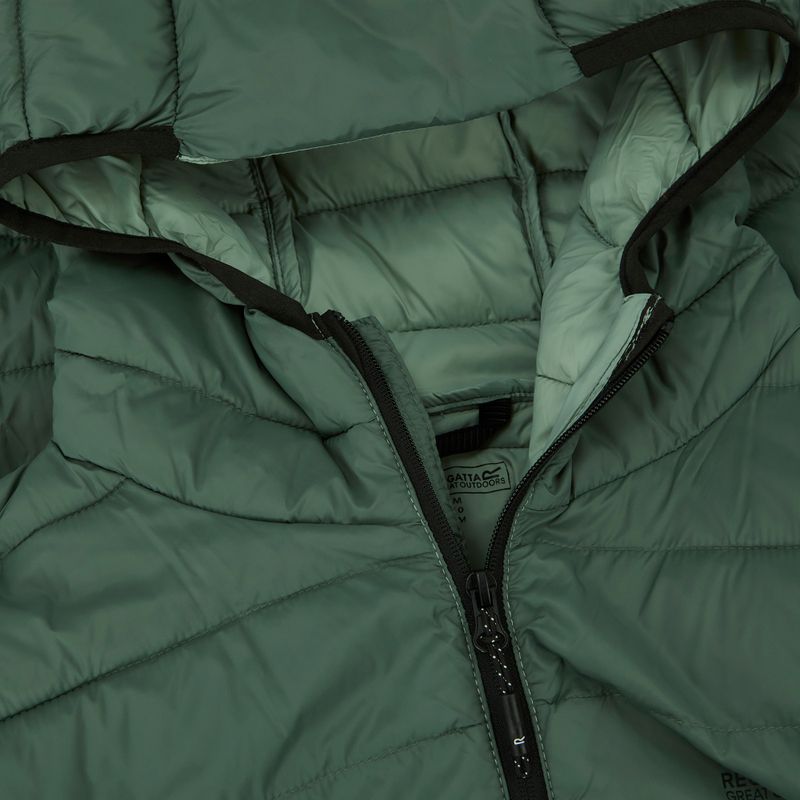 Pánska páperová bunda REGATTA Hooded Marizion dark forest green 4