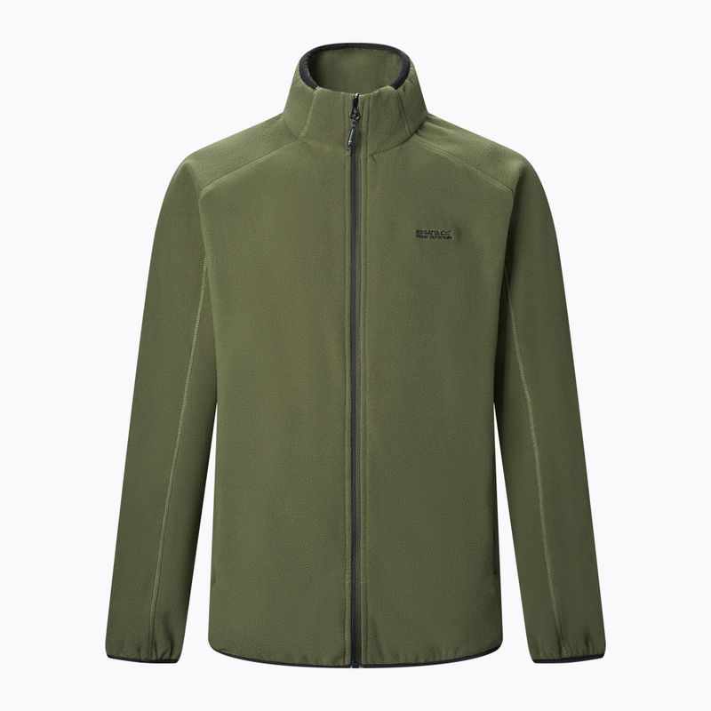 Pánska fleecová mikina REGATTA Hadfield dark khaki 7