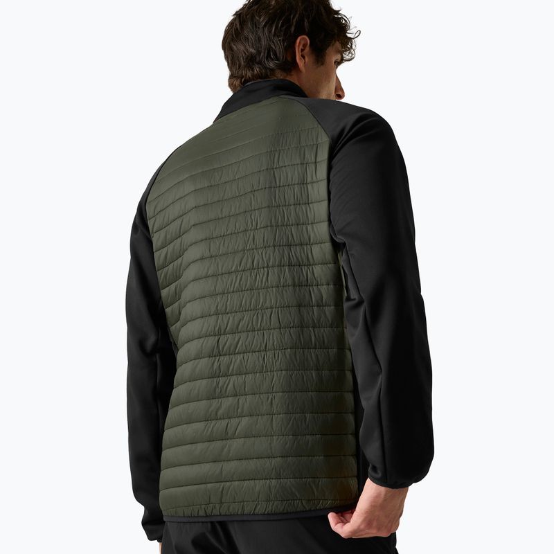 Pánska hybridná bunda REGATTA Clumber Hybrid dark khaki/black/sunset 3