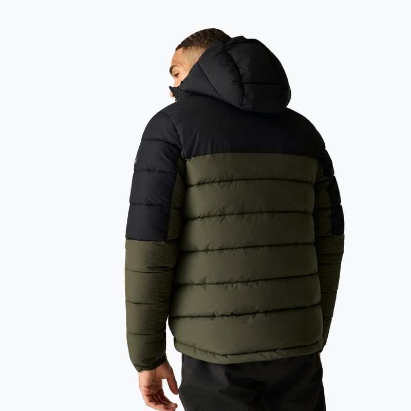 Pánska zateplená bunda REGATTA Aldthron dark khaki/black 3