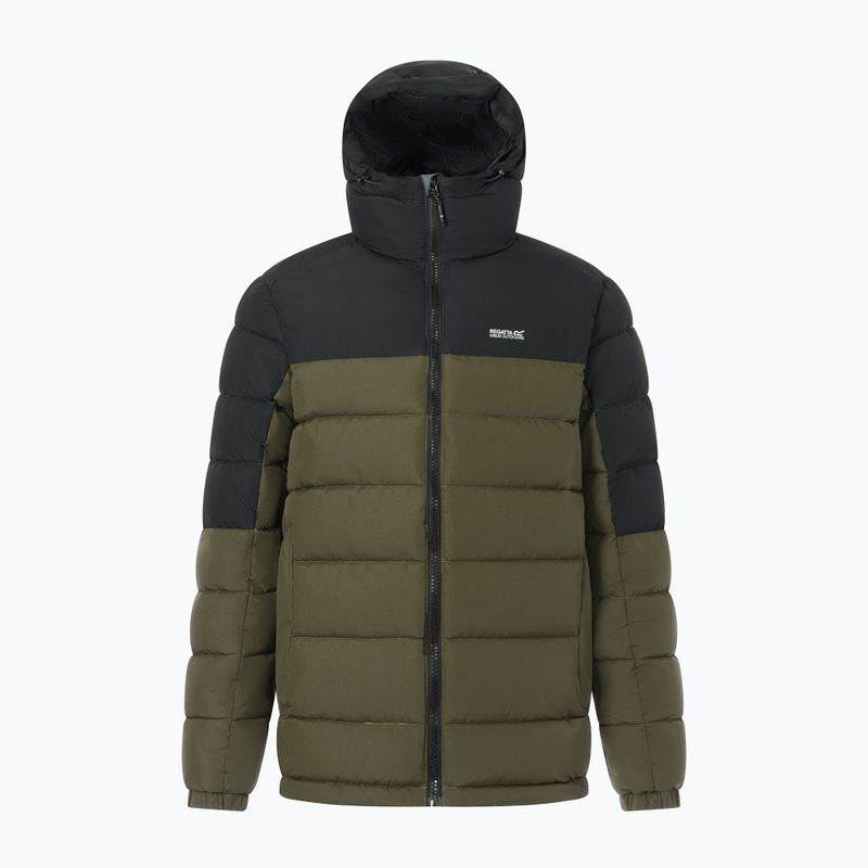Pánska zateplená bunda REGATTA Aldthron dark khaki/black 8