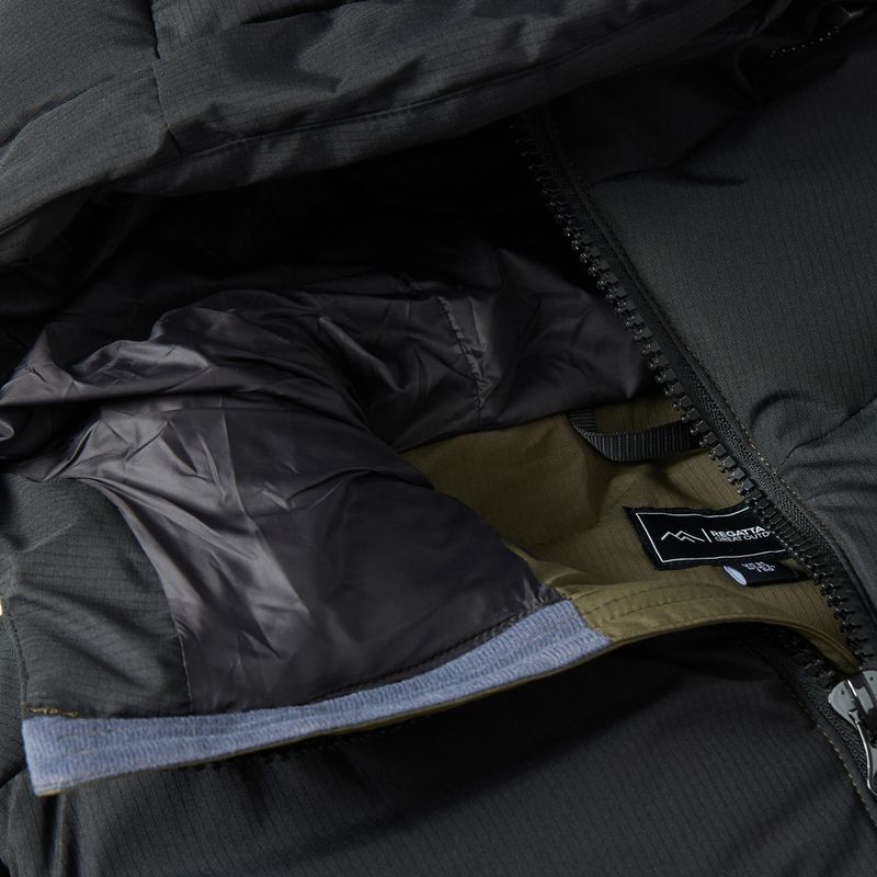 Pánska zateplená bunda REGATTA Aldthron dark khaki/black 11