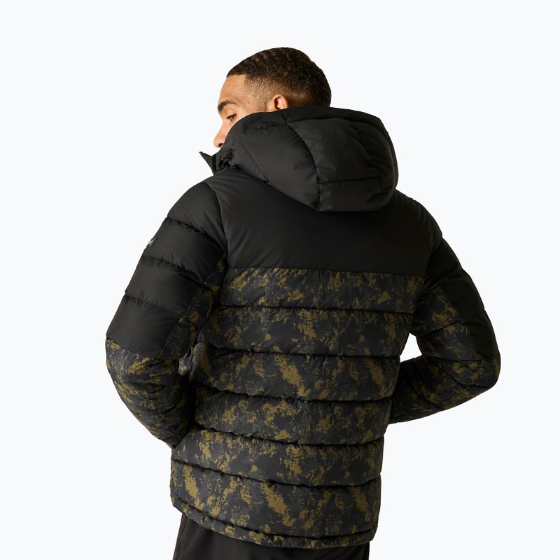 Pánska zateplená bunda REGATTA Aldthron textured print/black 3