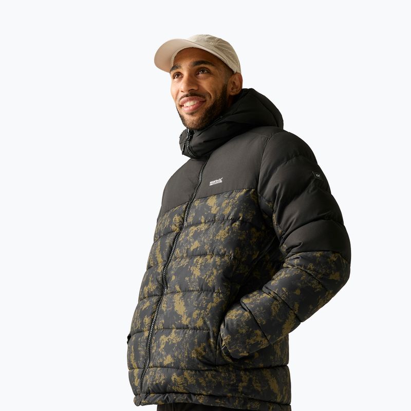 Pánska zateplená bunda REGATTA Aldthron textured print/black 4