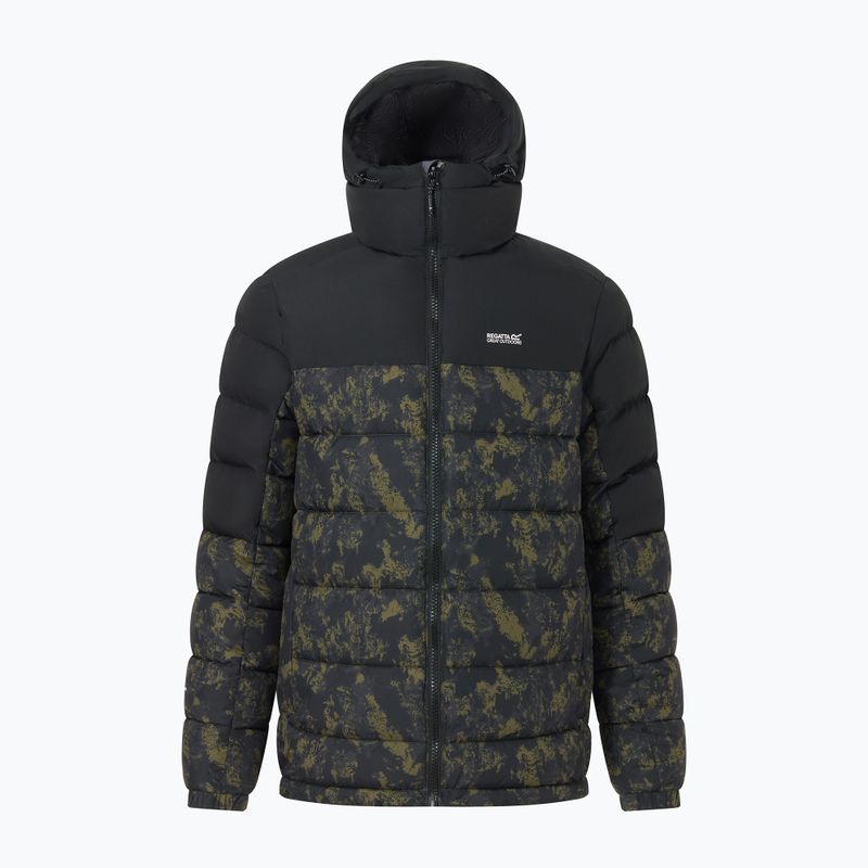 Pánska zateplená bunda REGATTA Aldthron textured print/black 8