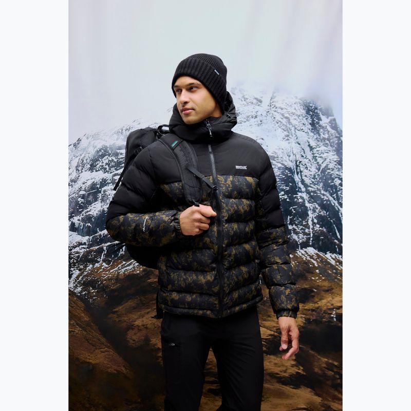 Pánska zateplená bunda REGATTA Aldthron textured print/black 17