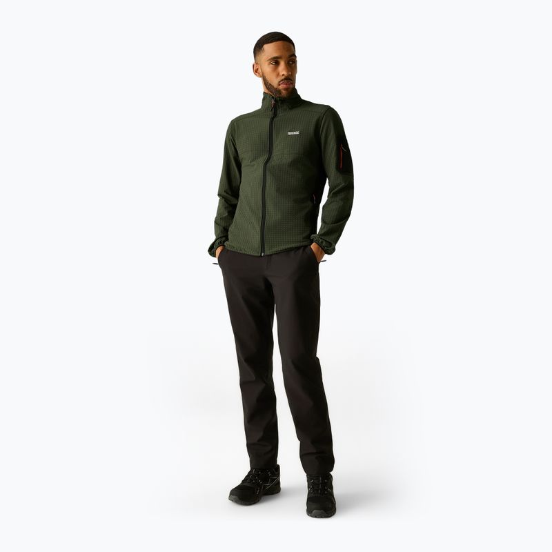 Pánska mikina REGATTA Baslinn dark khaki/black 2