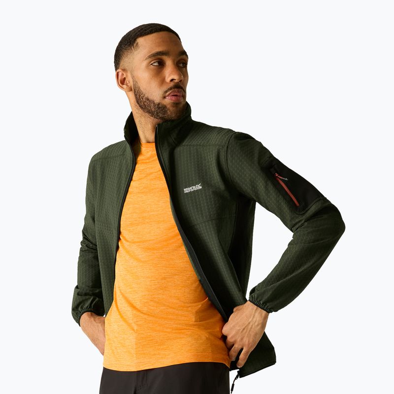 Pánska mikina REGATTA Baslinn dark khaki/black 5