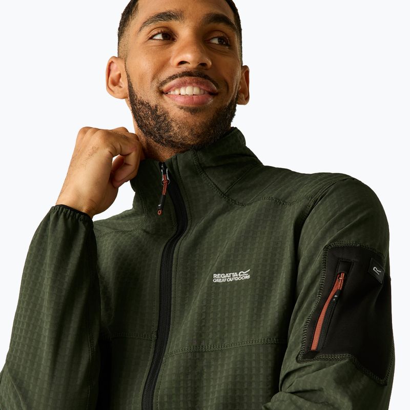 Pánska mikina REGATTA Baslinn dark khaki/black 7