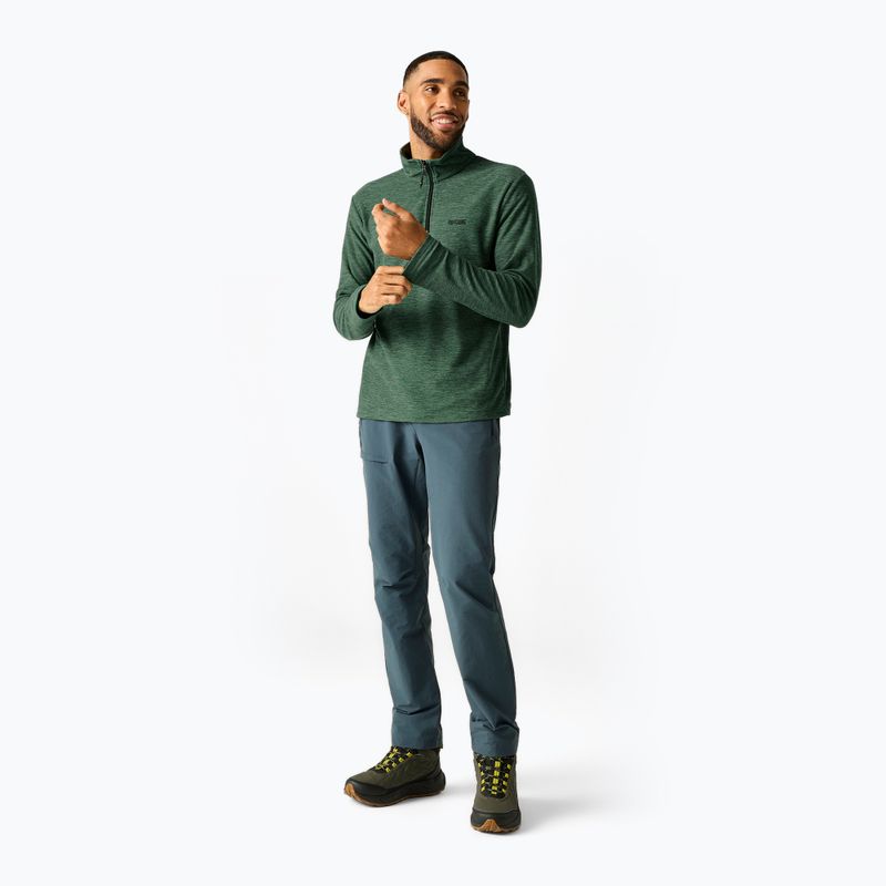Pánska fleecová mikina Regatta Thompson Marl dark forest green 2