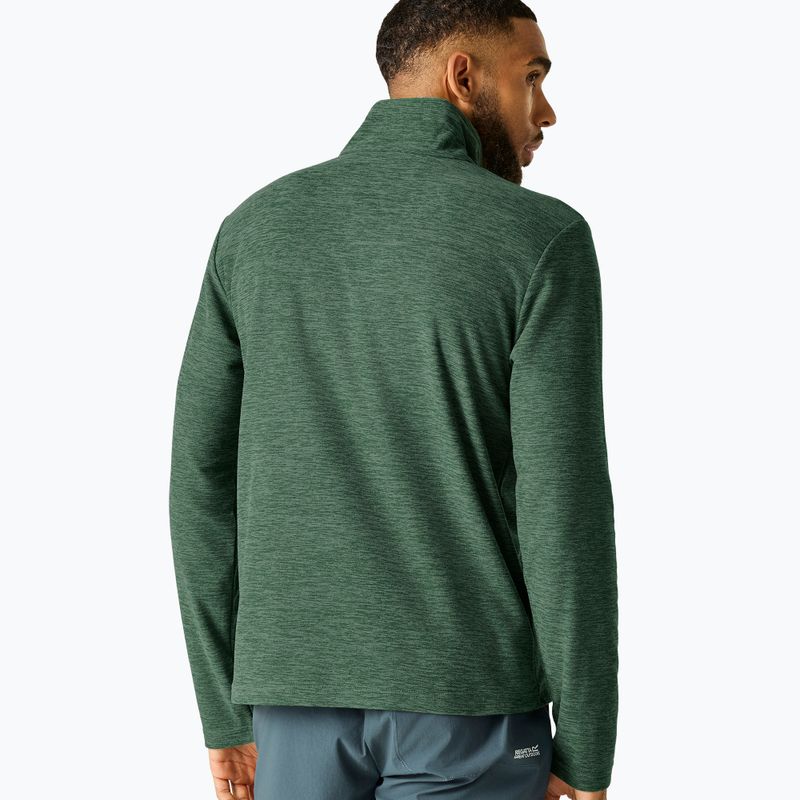 Pánska fleecová mikina Regatta Thompson Marl dark forest green 3