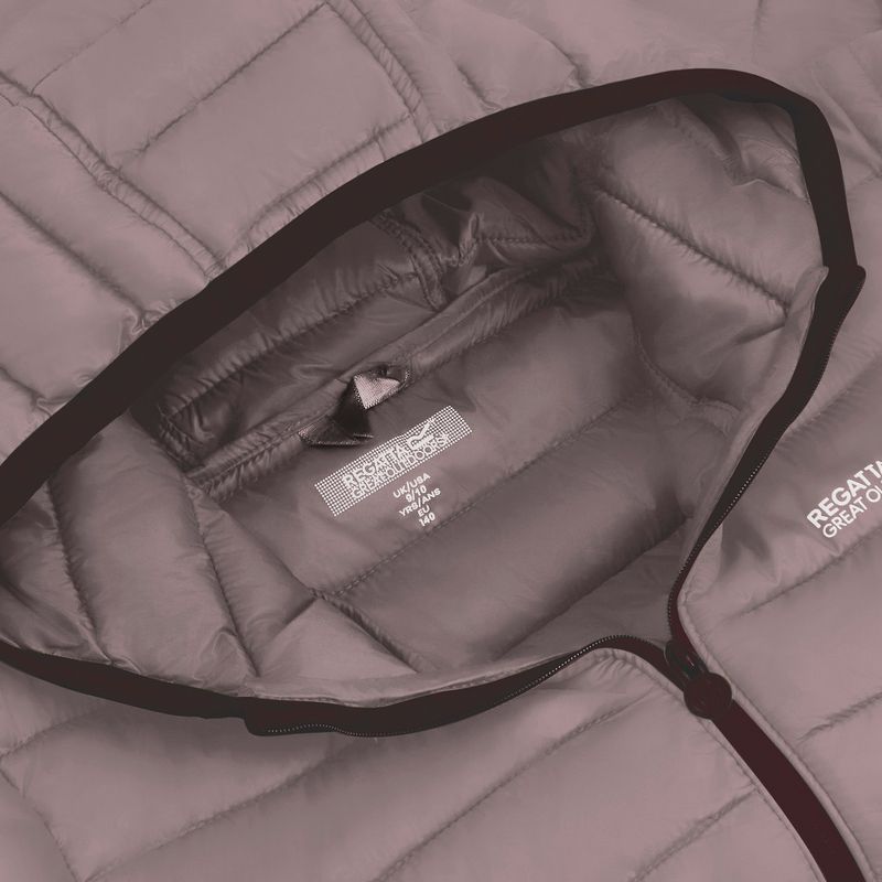 Detská páperová bunda Regatta Hooded Marizion powder lilac 4