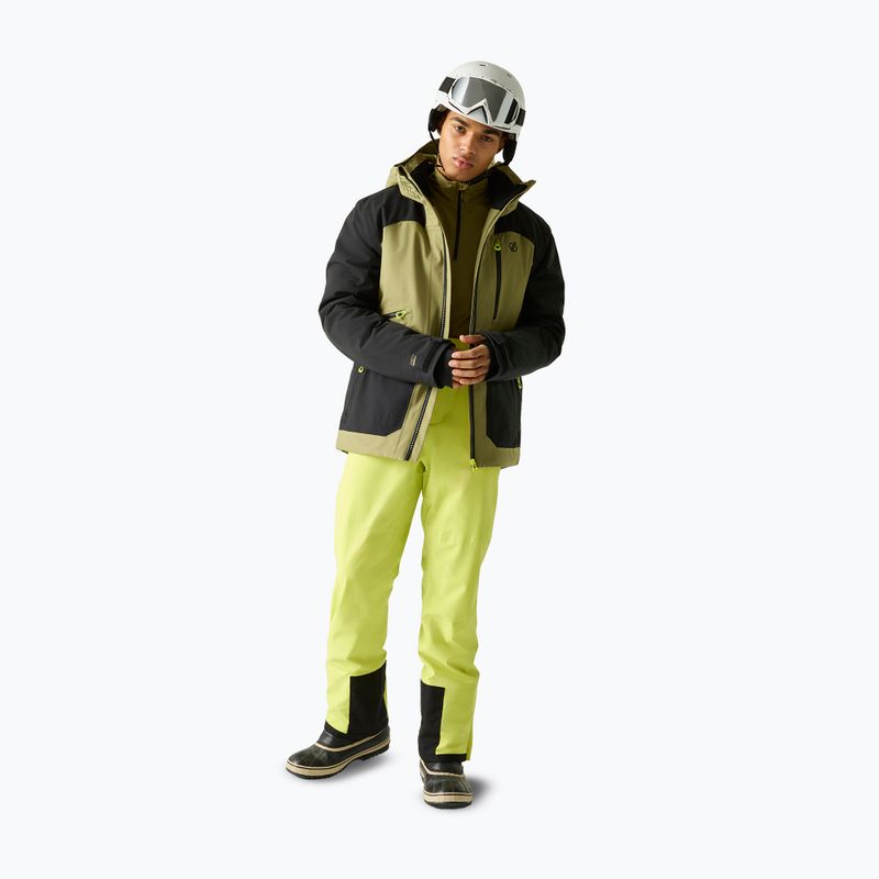 Pánska lyžiarska bunda Dare2B Baseplate IV Jacket black/martini olive 2