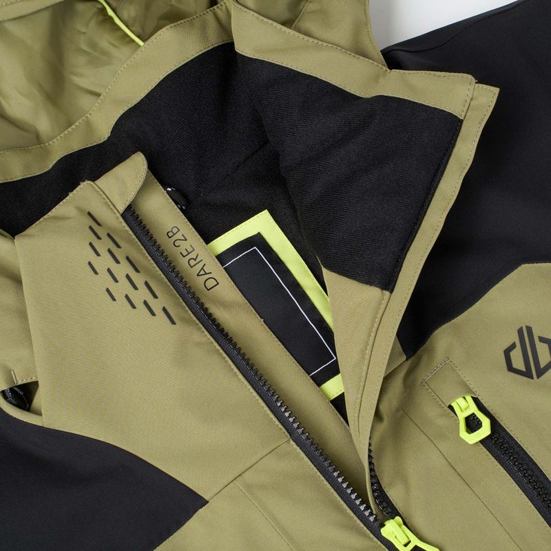 Pánska lyžiarska bunda Dare2B Baseplate IV Jacket black/martini olive 13