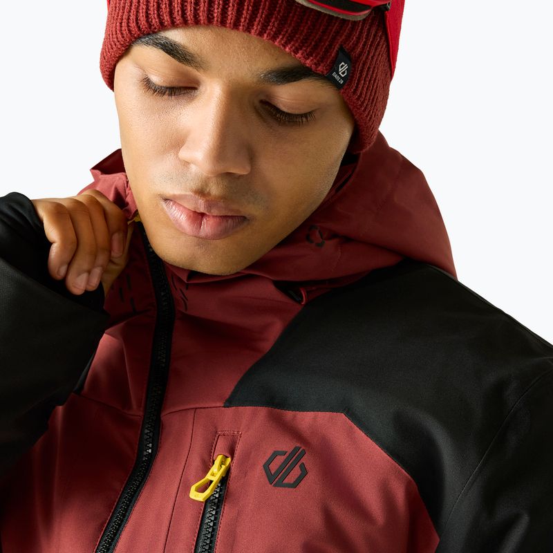 Pánska lyžiarska bunda Dare2B Baseplate IV Jacket black/rustic red 4