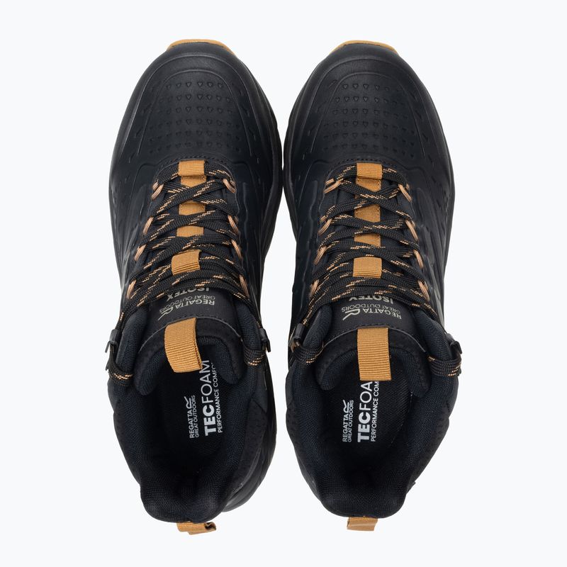 Pánske turistické topánky REGATTA Derino Mid Black/Rubber 3