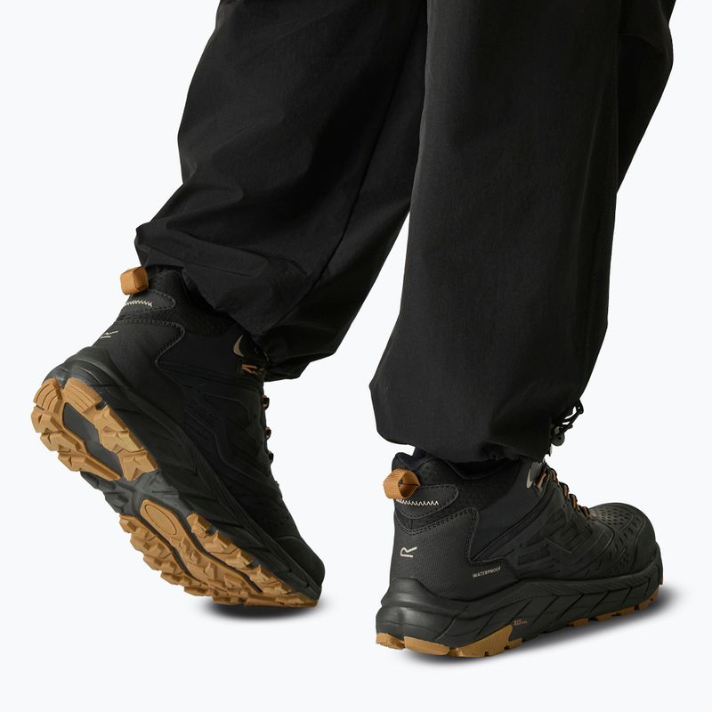 Pánske turistické topánky REGATTA Derino Mid Black/Rubber 8