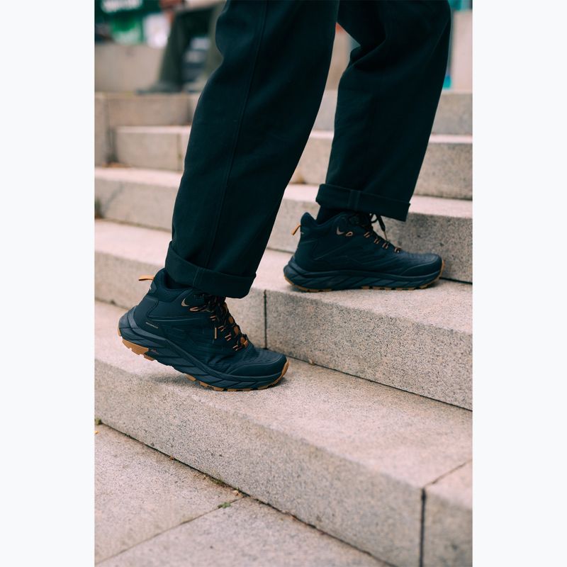 Pánske turistické topánky REGATTA Derino Mid Black/Rubber 10