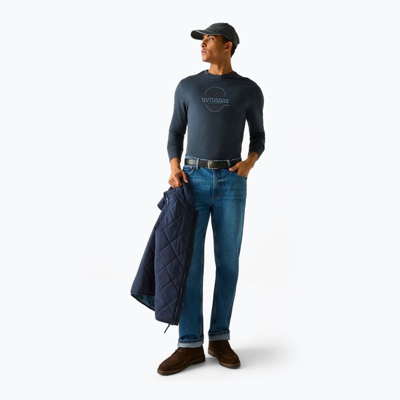 Pánske tričko longsleeve REGATTA Maylow navy original outdoors 2