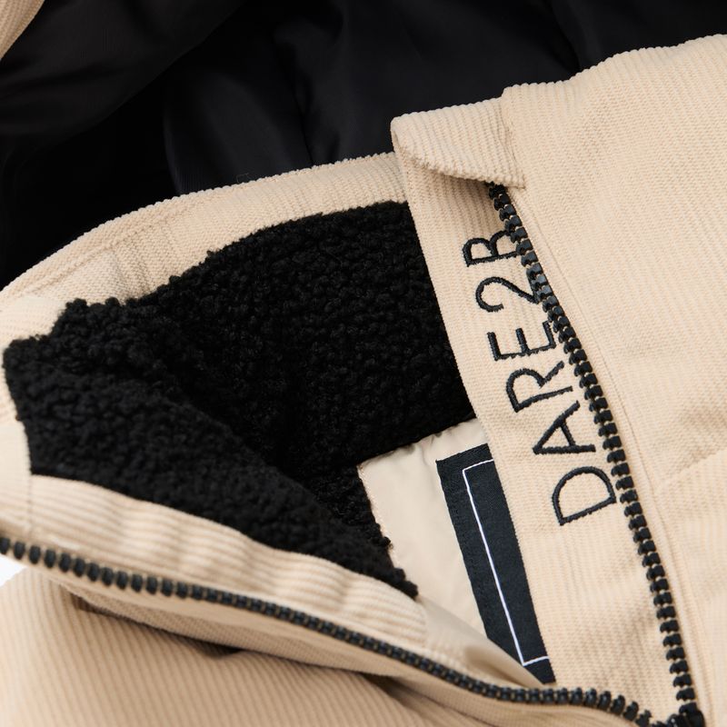 Dámska lyžiarska bunda Dare2B Glitz II Jacket white pepper cord 14