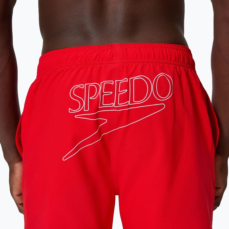 Pánske plavecké šortky Speedo Classic Logo Volley 16" high risk red 6