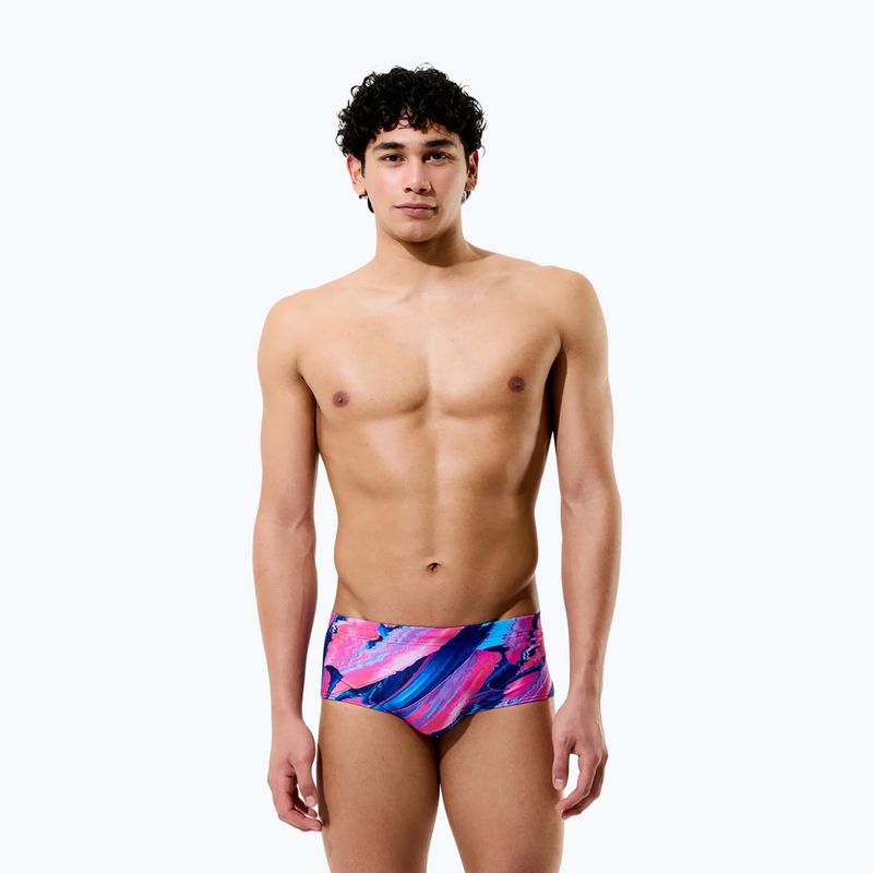 Pánske plavecké boxerky Speedo Printed 13.5 cm Brief brushy glitch/hope 3