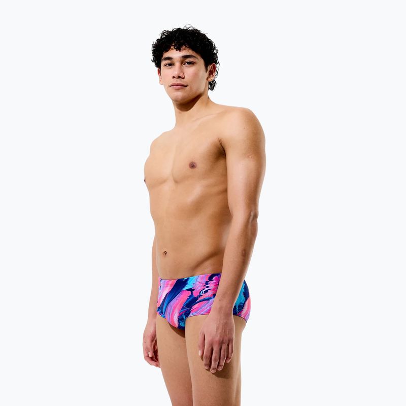 Pánske plavecké boxerky Speedo Printed 13.5 cm Brief brushy glitch/hope 6