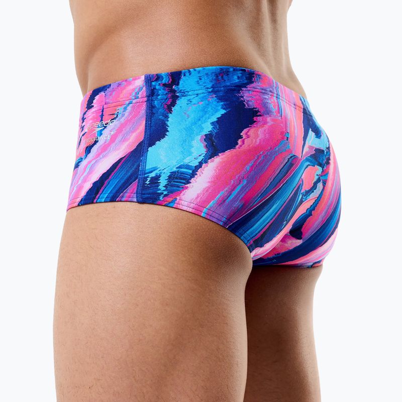 Pánske plavecké boxerky Speedo Printed 13.5 cm Brief brushy glitch/hope 8
