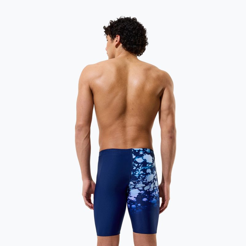 Pánske plavky jammery Speedo Placement Printed Jammer moonglow smoke/navy 4
