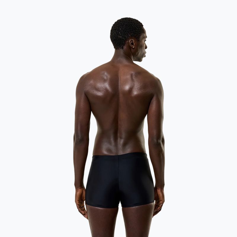 Pánske plavecké boxerky Speedo Medley Logo Aquashort anthracite/hyper teal 4