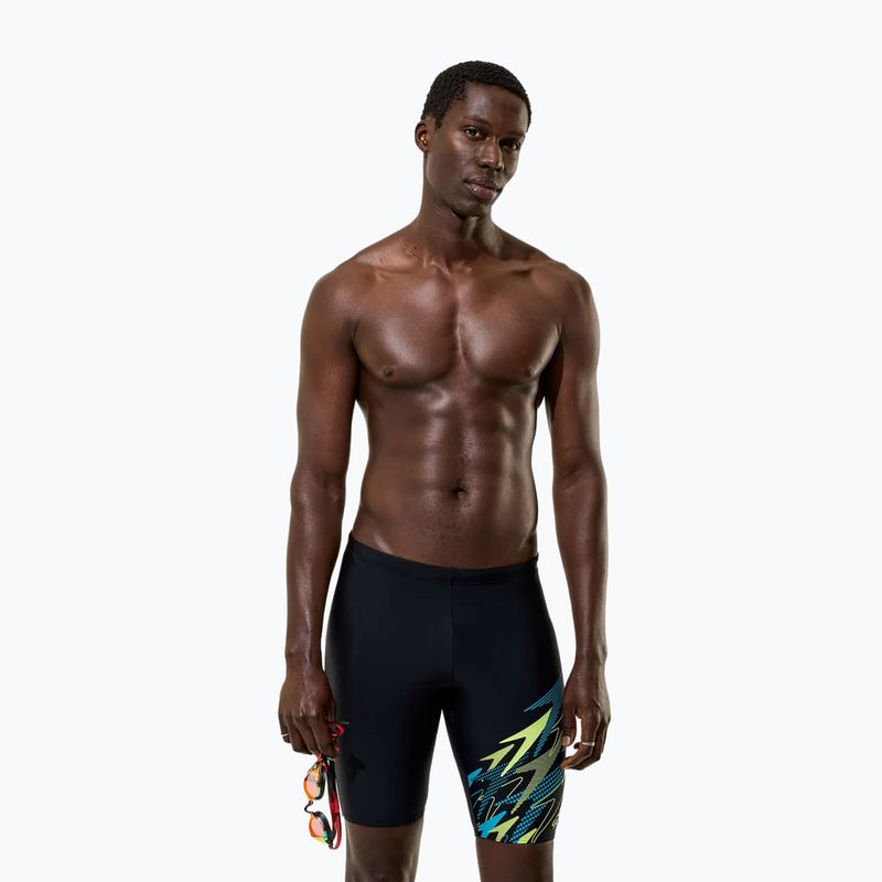 Pánske plavky jammery Speedo Medley Logo Jammer anthracite/hyper teal 3