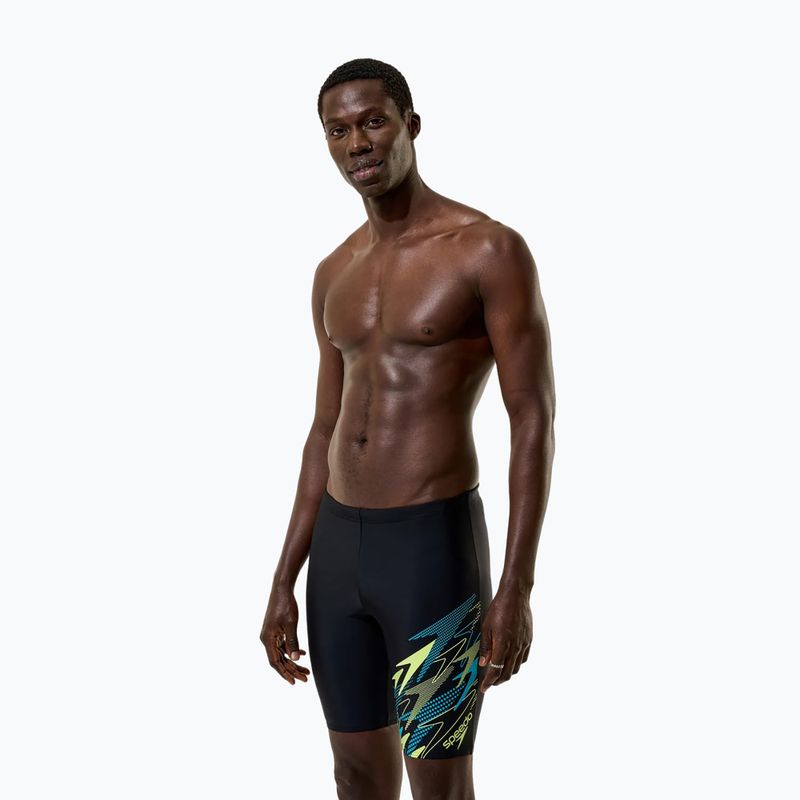 Pánske plavky jammery Speedo Medley Logo Jammer anthracite/hyper teal 5
