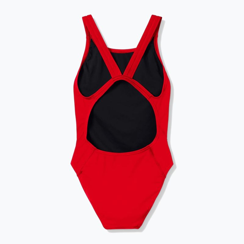 Dámske jednodielne plavky Speedo Solid Endurancex Leaderback team red 2