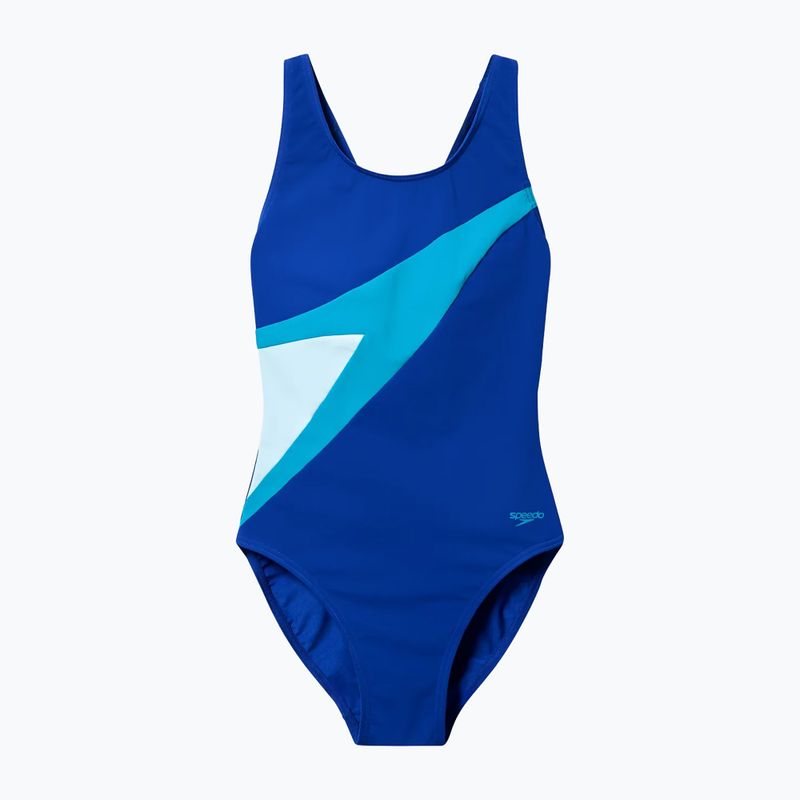 Dámske jednodielne plavky Speedo Hyperboom Butterfly Back night watch/hyper teal 6